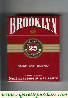 Brooklyn American Blend cigarettes king size 25